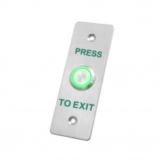 Κουμπί Exit E100WP χωνευτό αδιάβροχο IP67. Διαθέτει φωτισμό LED.