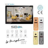 Σετ θυροτηλεόρασης 10 ιντσών 1759-10i + 60249C, με μεγάλο φωτιζόμενο μπουτόν κουδουνιού. Σετ θυροτηλεόρασης 10 ιντσών 1759-10i + 60249C, με μεγάλο φωτιζόμενο μπουτόν κουδουνιού.